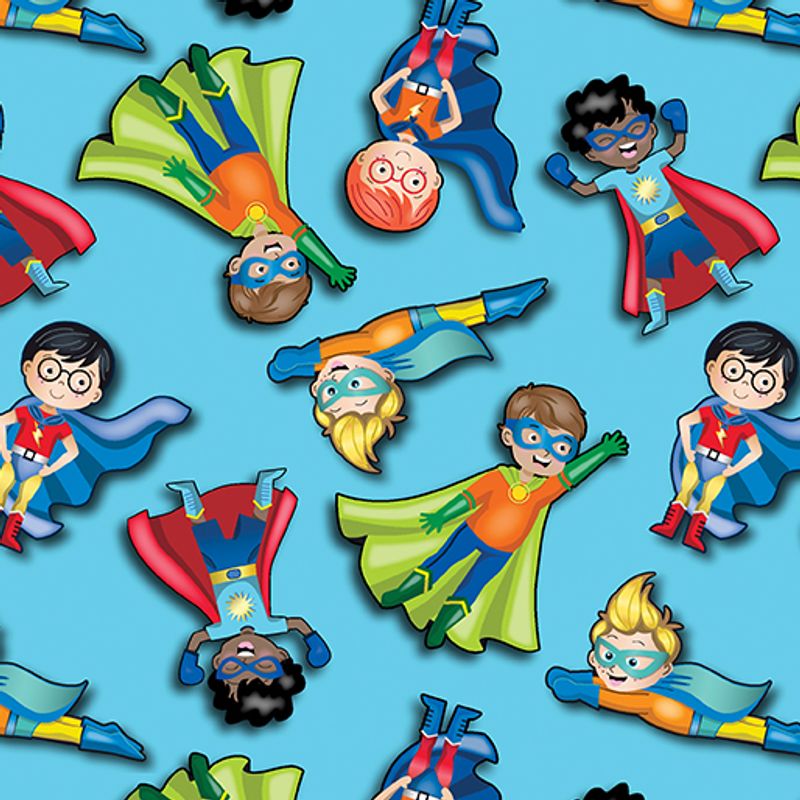 Super hero boys turquoise 