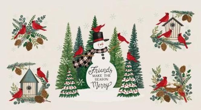 Hovedbilde Winter friends snowy panel