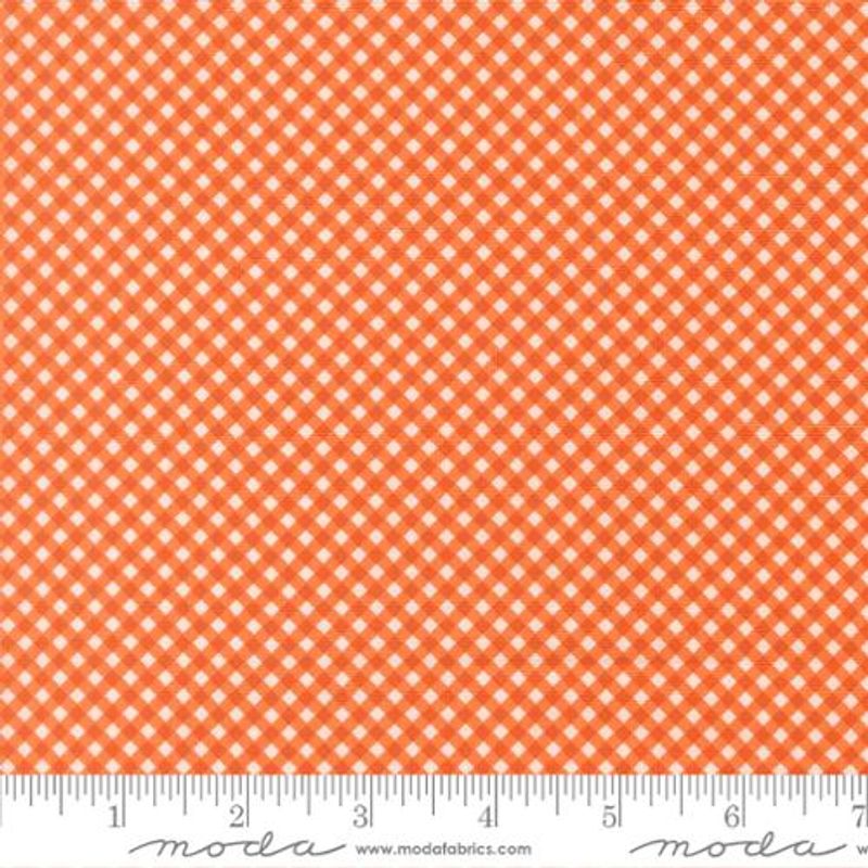 Birch and Willow orange gingham