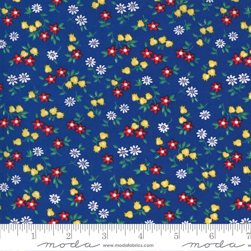 30's playtime bluebell floral