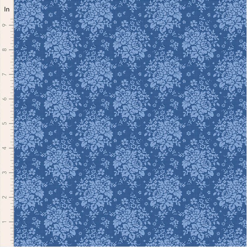 Something Blue picnic denim floral